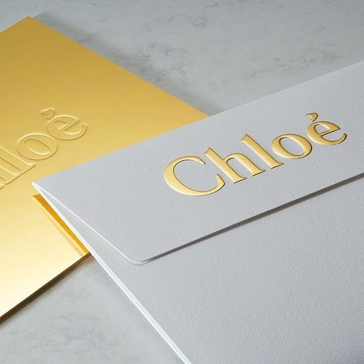 Matte Gold Foil with Emboss effect