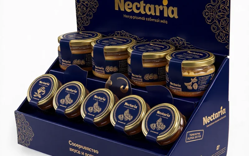 Display Box with gold foil